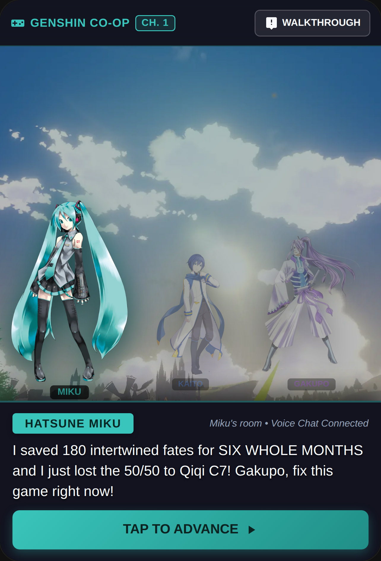 Vocaloid Genshin Impact Stream: Story & Walkthrough cover