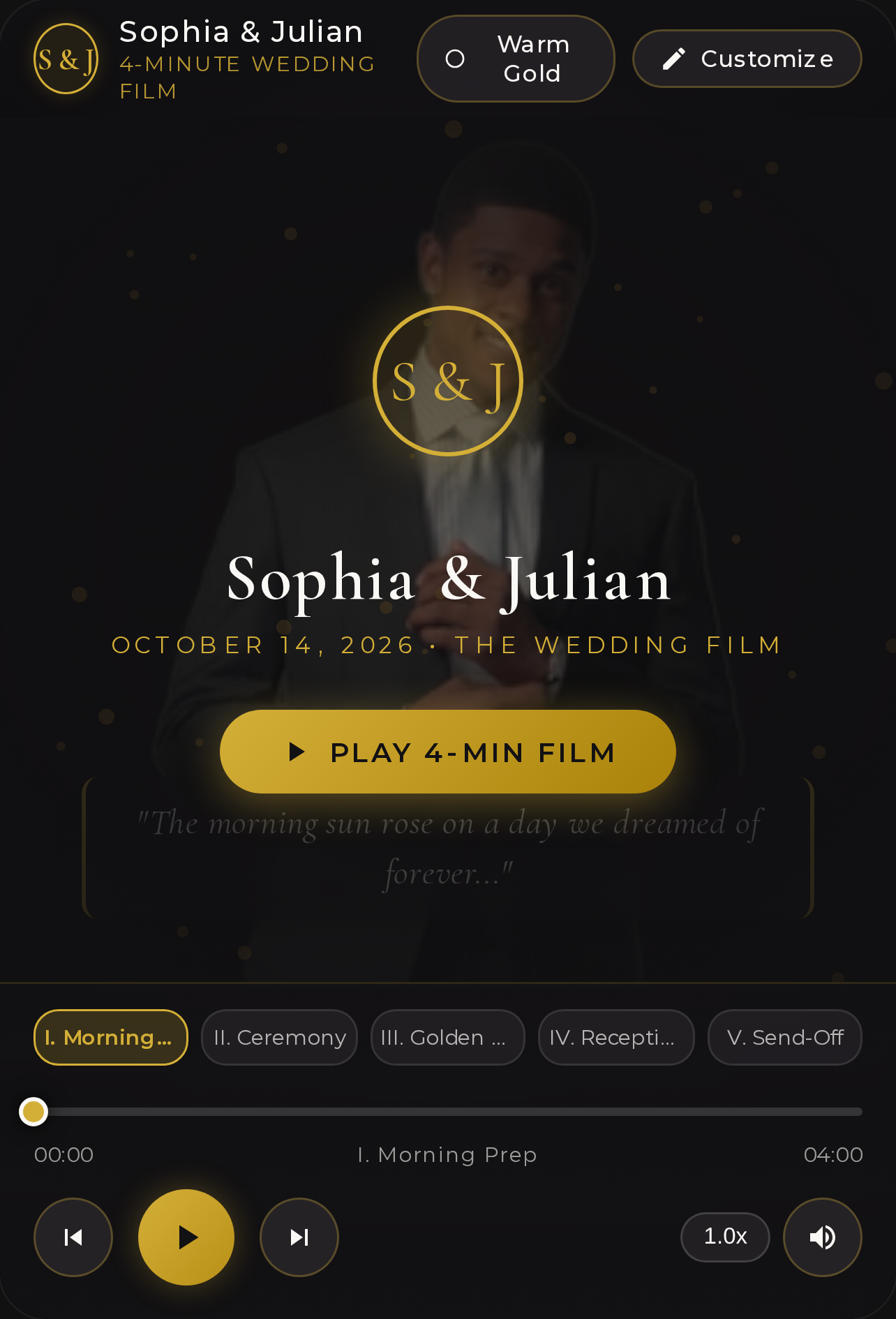 Sophia & Julian • A 4-Minute Wedding Film cover