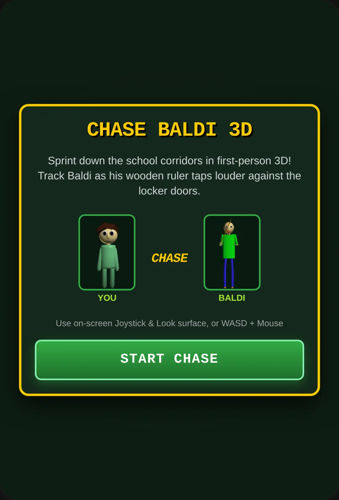 Baldi Hallway Chase 3D cover