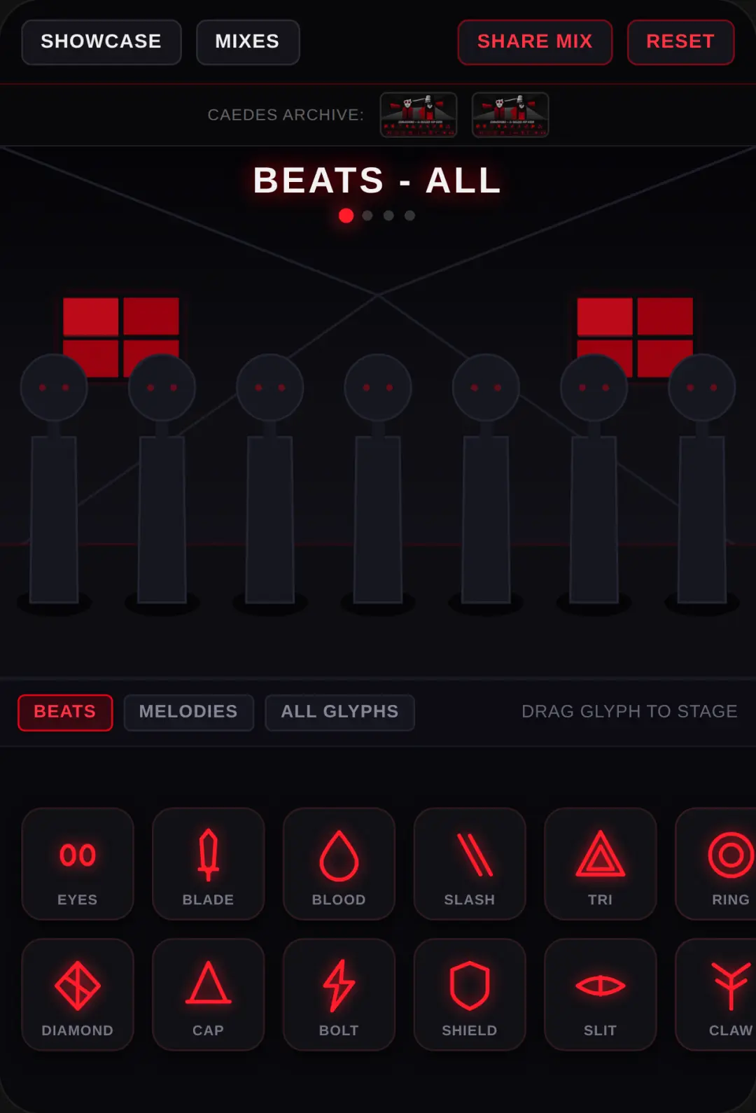 Incredibox Caedes Horror Music Mixer cover