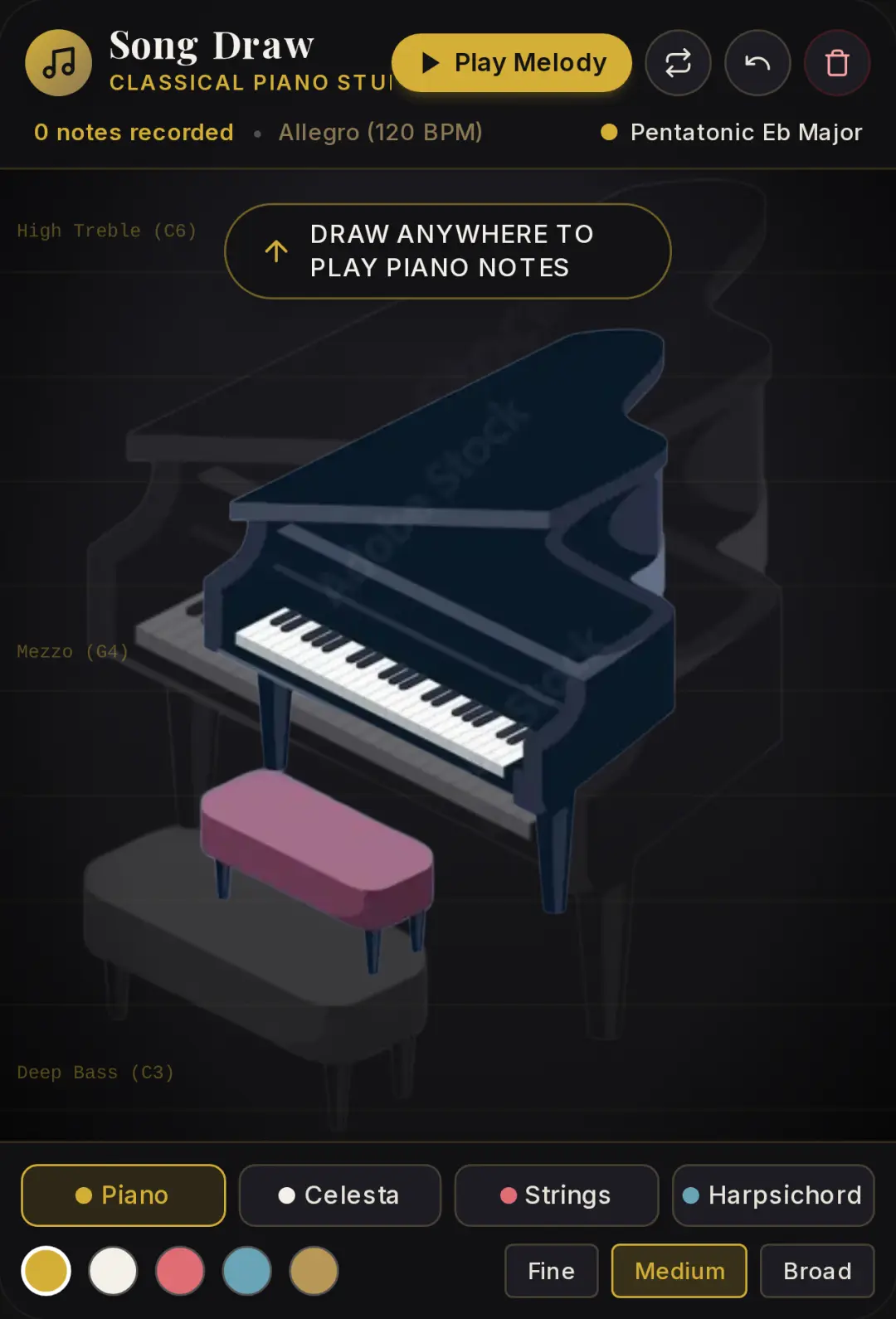 Song Draw — Classical Piano and Freehand Sketching cover