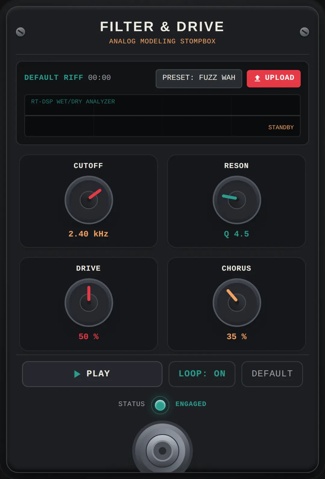 FILTER & DRIVE EFFECT PEDAL cover