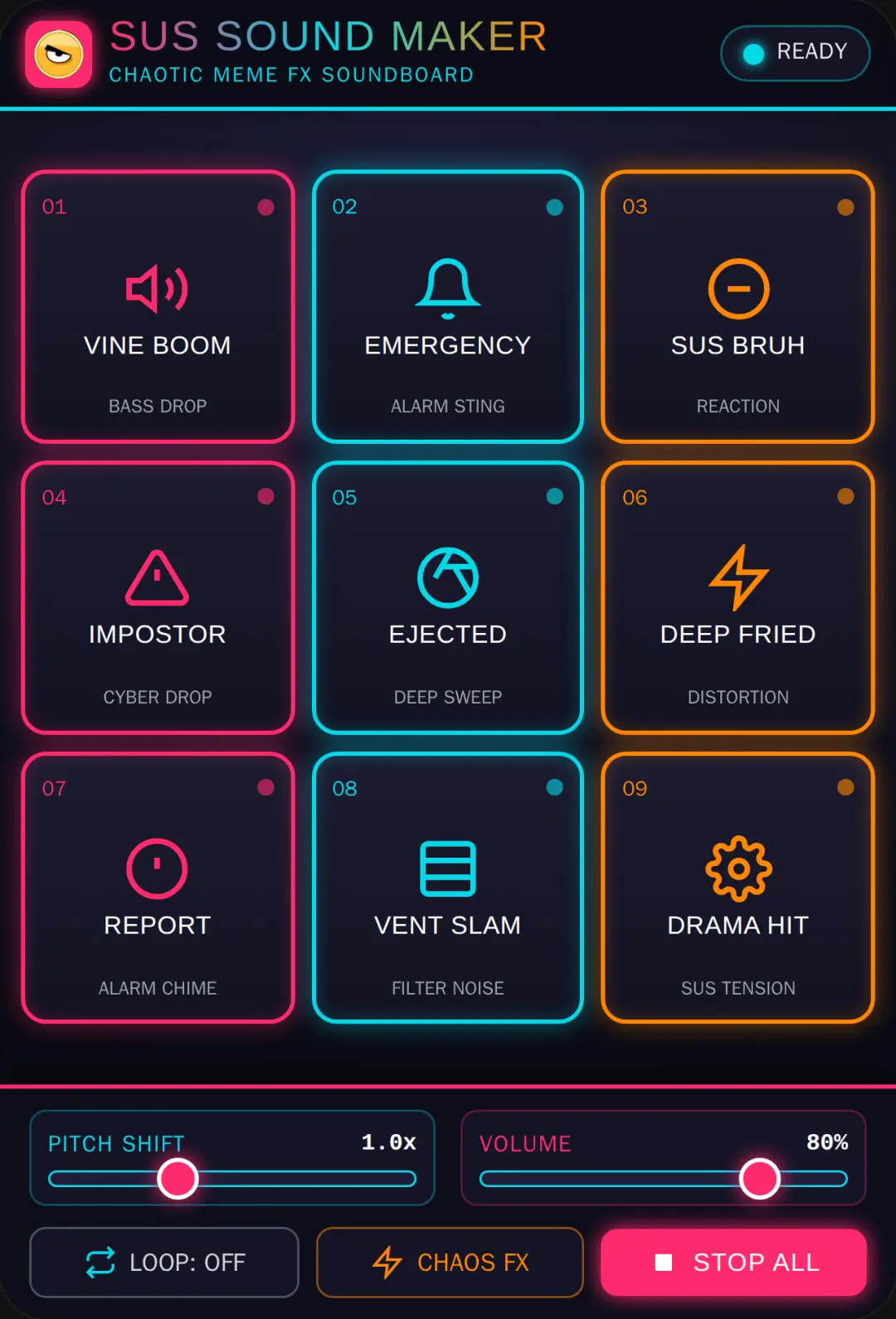 SUS SOUND MAKER - Meme Soundboard & FX cover