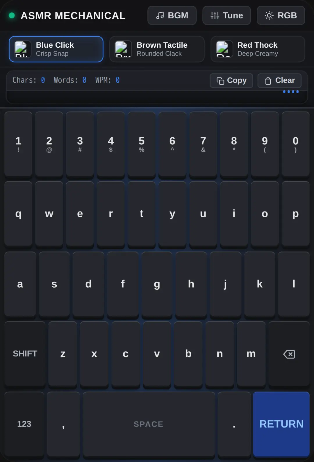 ASMR Keyboard cover