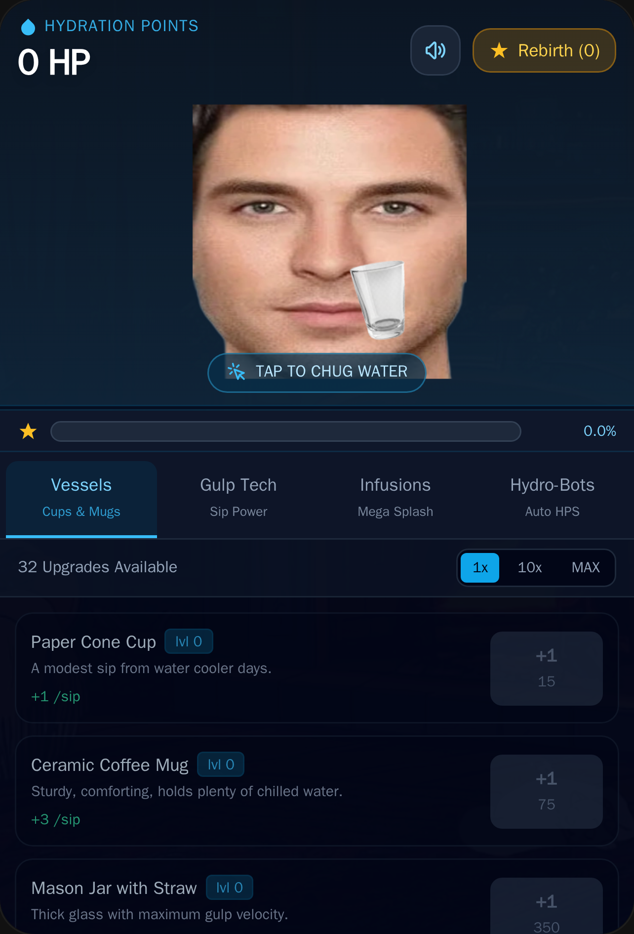 Hydro Chug: Face Sip Clicker cover
