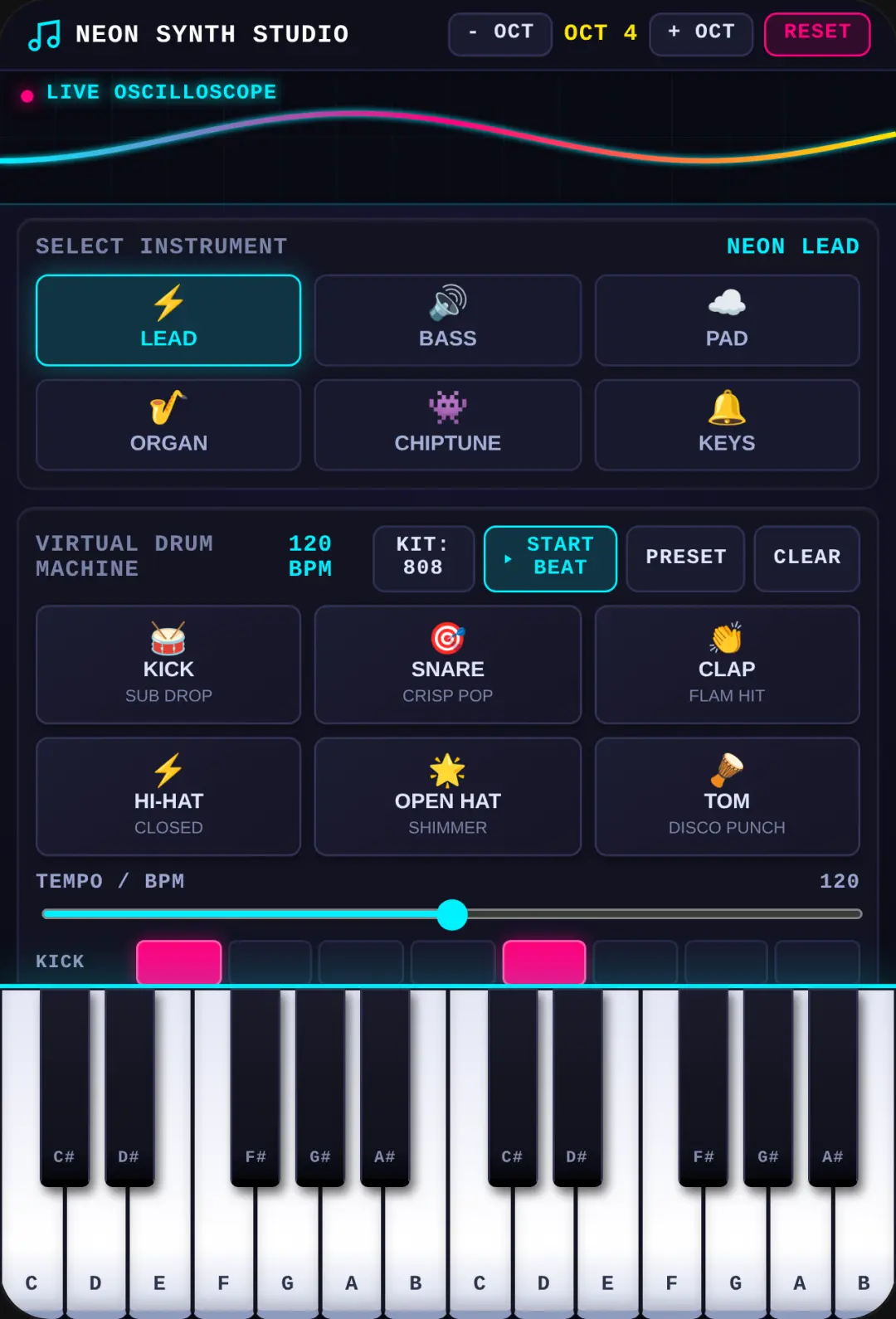 NEON SYNTH STUDIO cover
