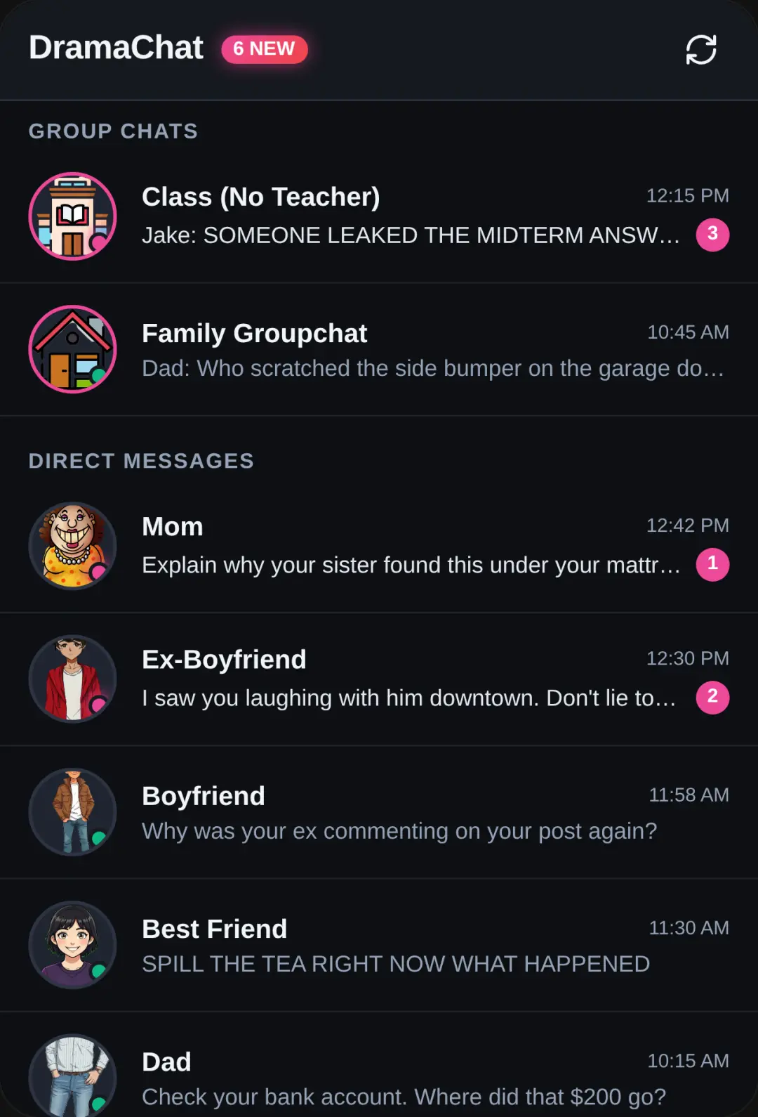 Drama Chat Simulator cover