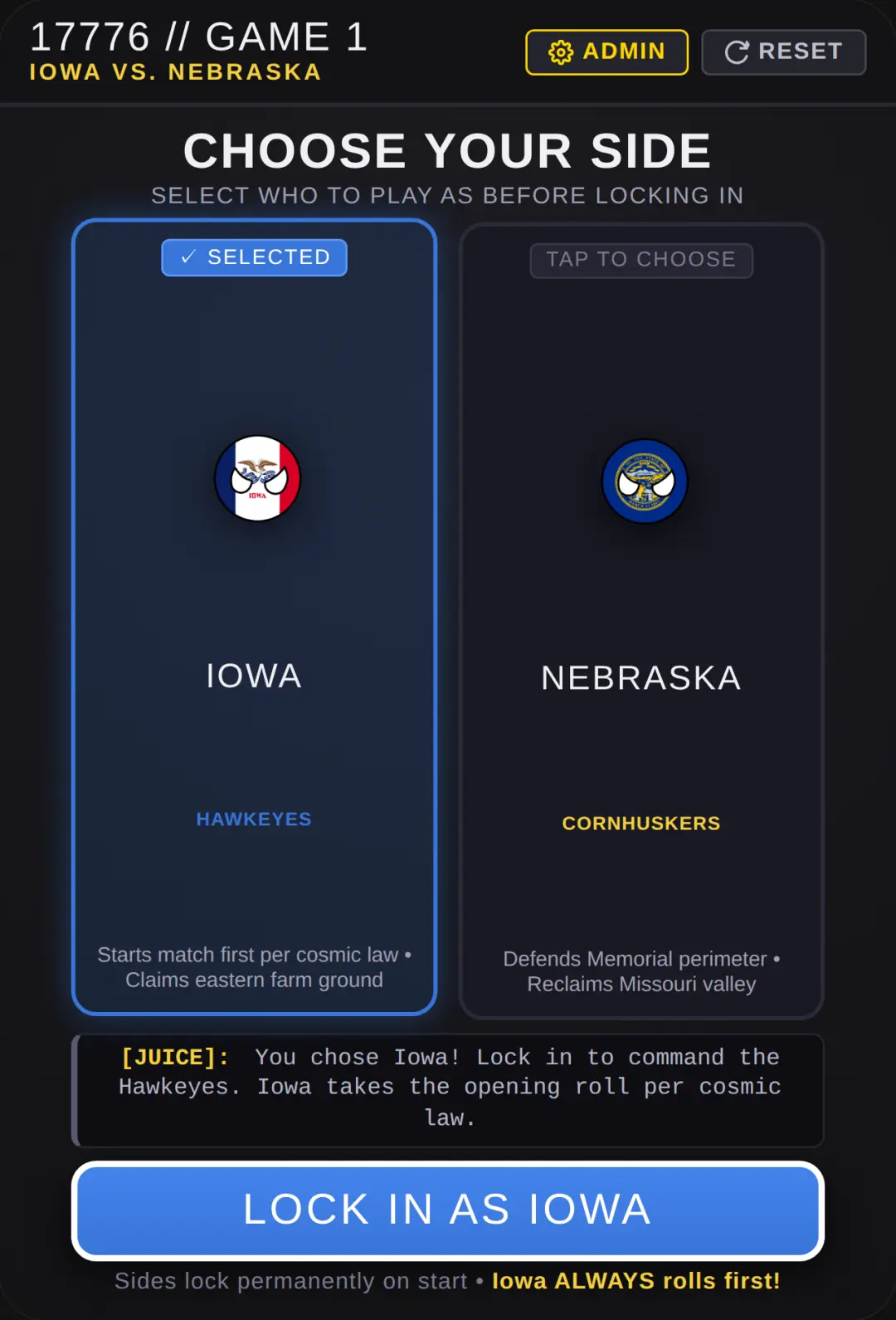 17776: Game 1 - Iowa vs. Nebraska cover
