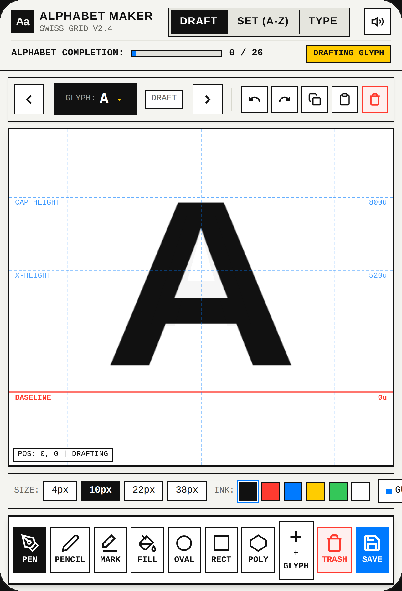 Alphabet Maker — Swiss Drafting Studio cover