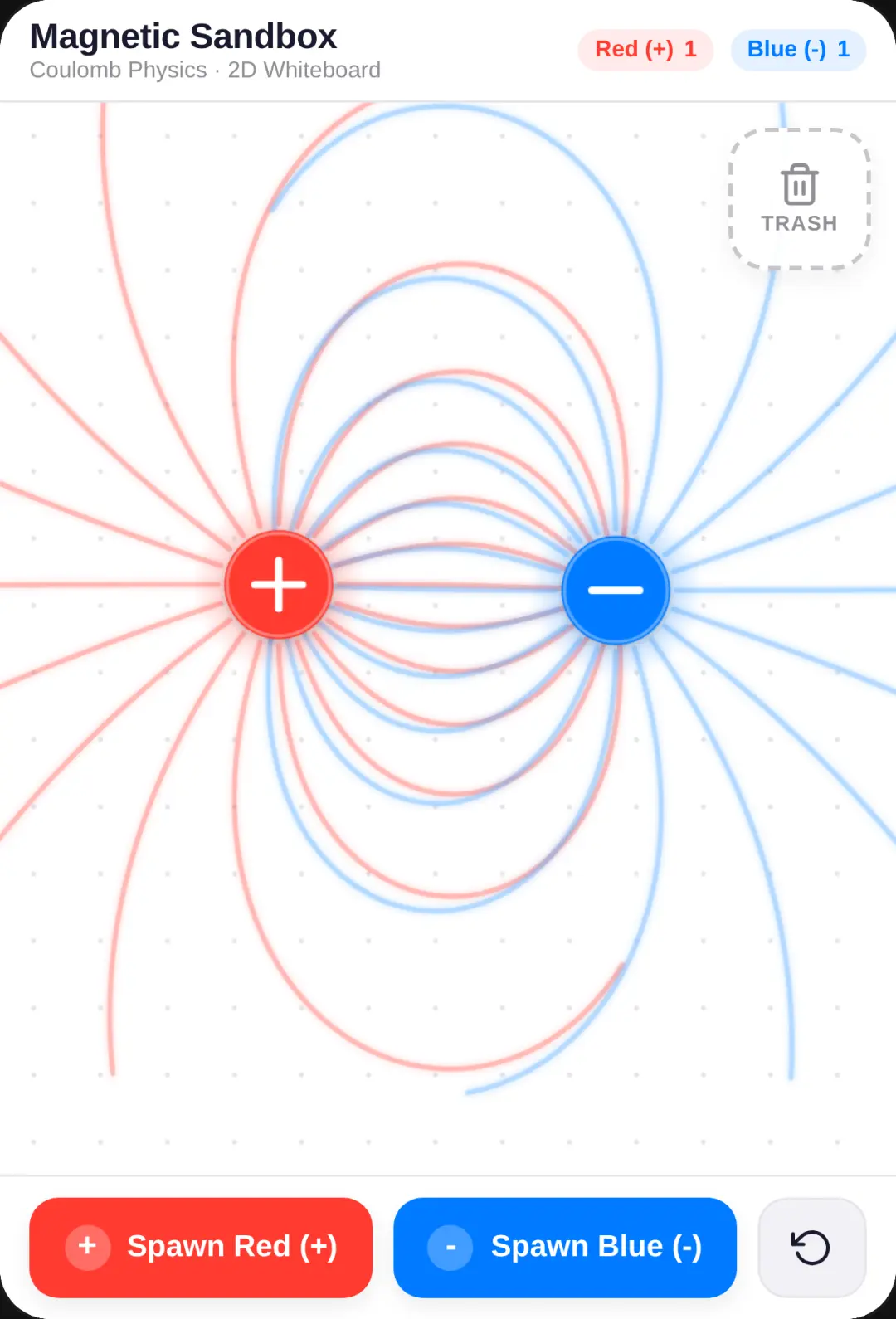 Magnetic Whiteboard Sandbox.update:brighter magnetic lines cover