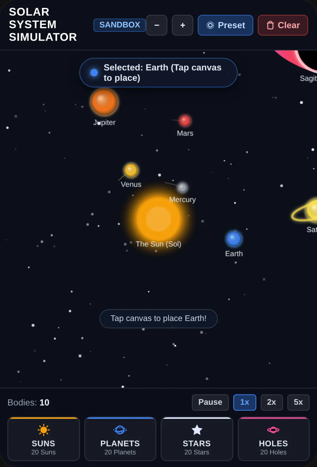 Cosmic Sandbox - Solar System Simulator cover