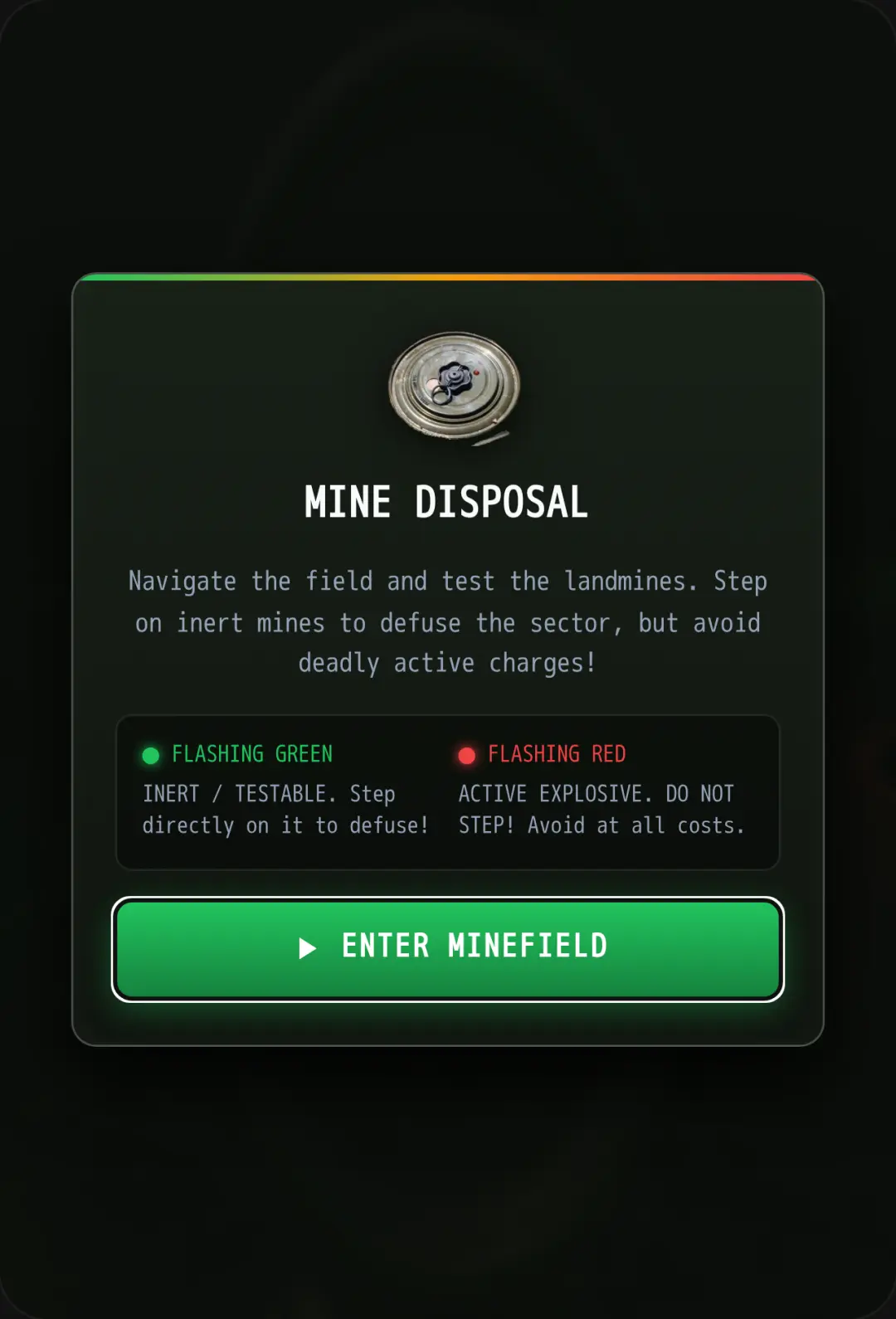 Minefield Recon: Active Zone cover