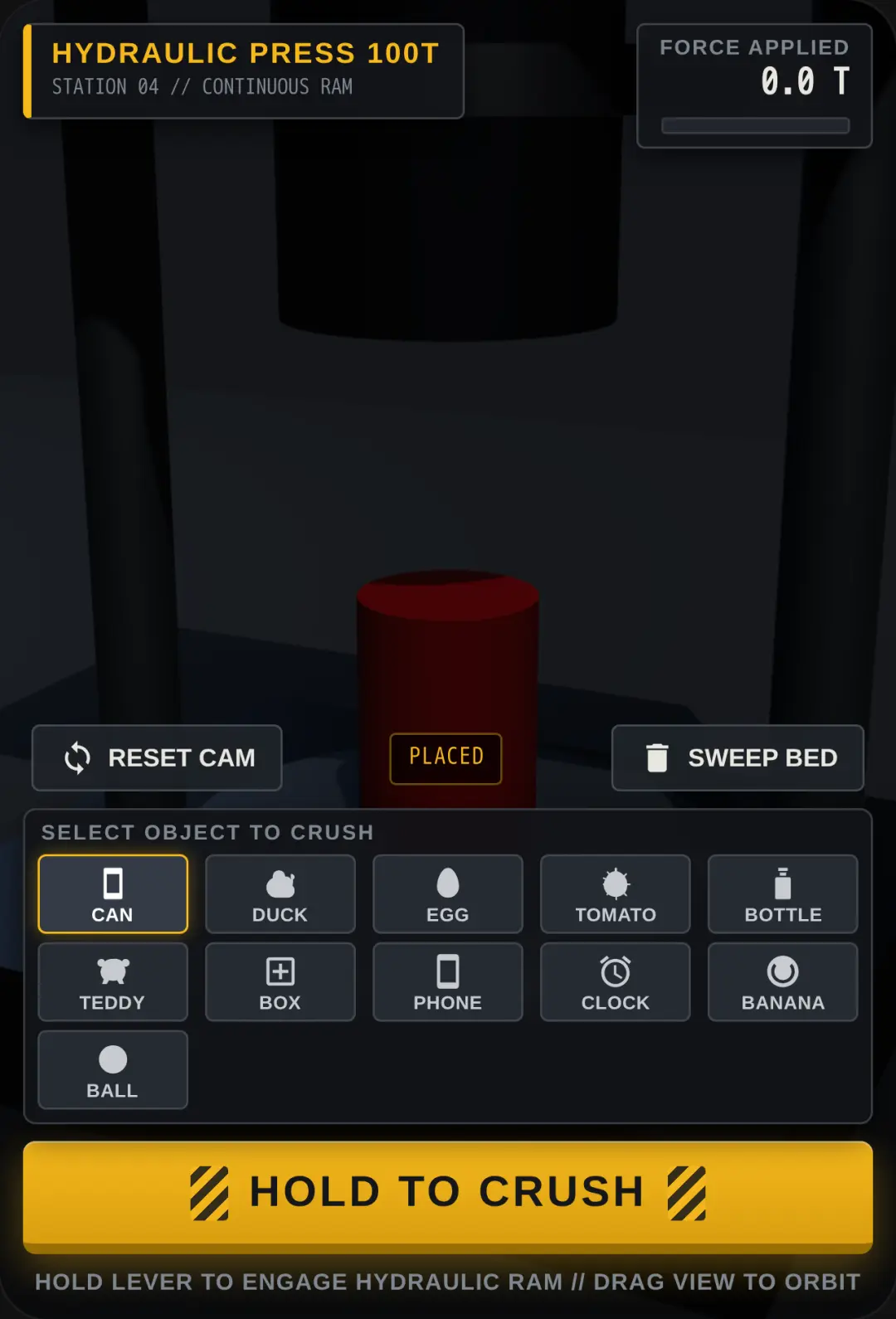 HYDRAULIC PRESS 3D SIMULATOR cover
