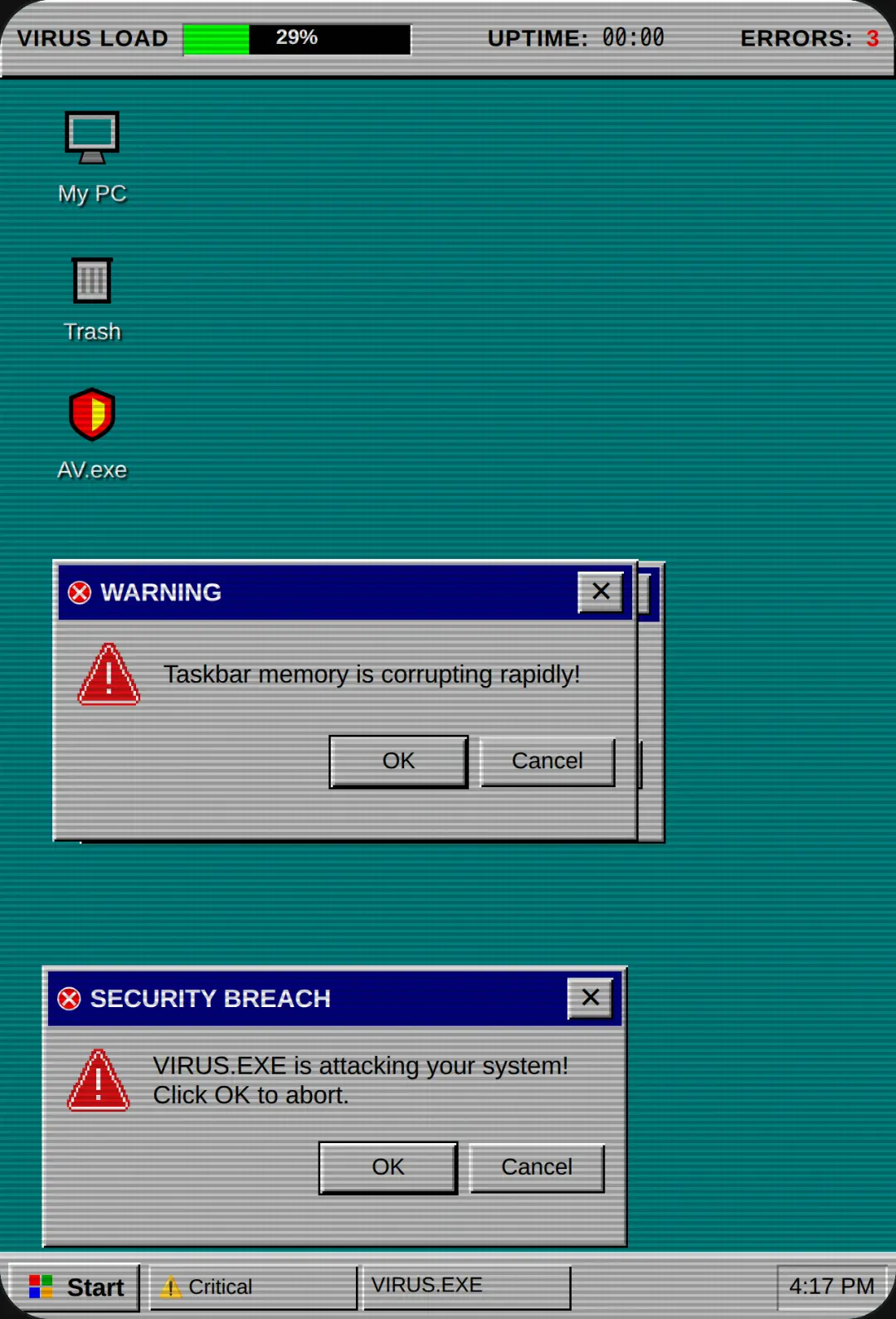 Virus.exe - Desktop Apocalypse cover