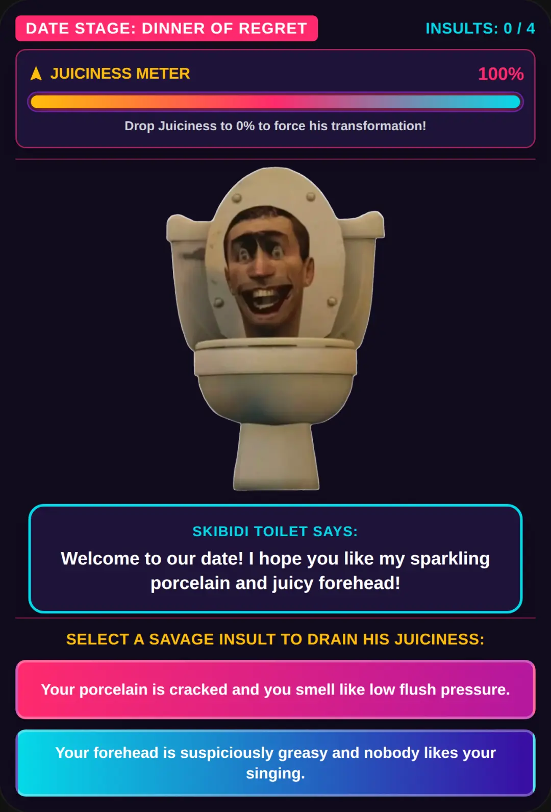 Skibidi Date: Escape the Force pt 1 cover