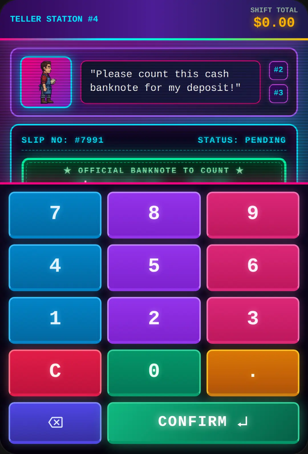 Cash Counter - Bank Teller Simulator play relief cover