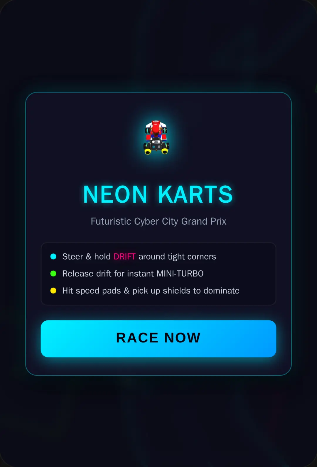 Neon Karts - Futuristic Arcade Racing cover