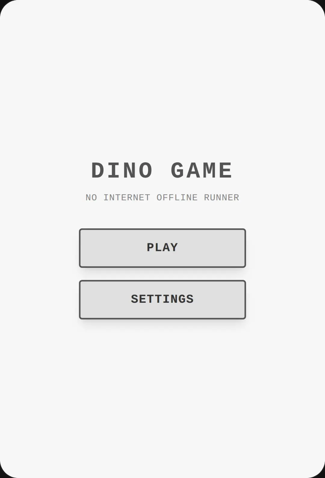 Dino Game - No Internet cover