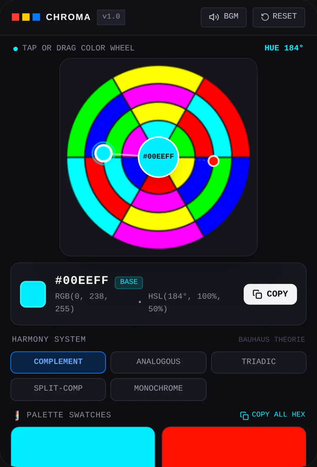 CHROMA · Interactive Color Wheel cover