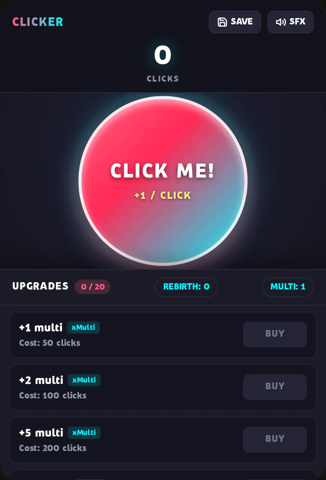 Clicker Game - Interactive Sekai Clicker (v1.1.1) cover