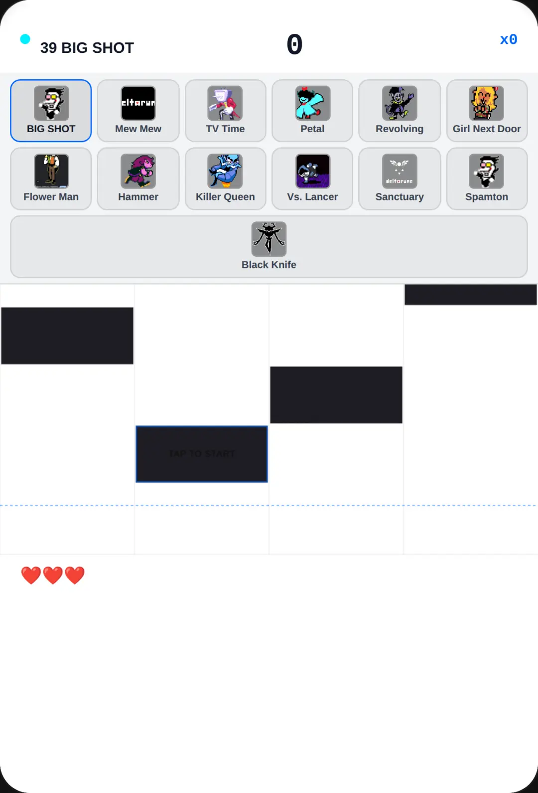 Deltarune Piano Tiles cover
