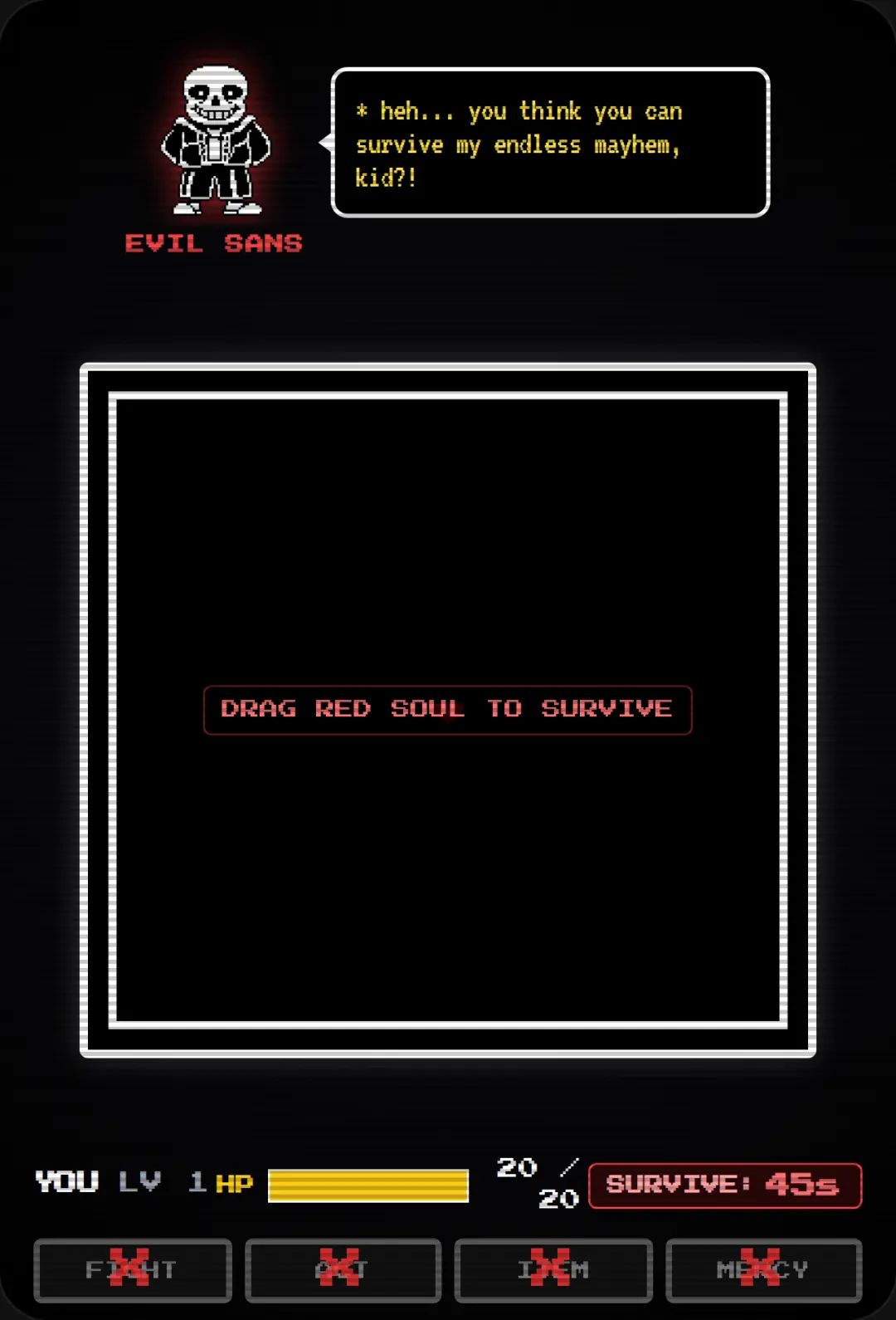 Undertale: Evil Sans Survival cover