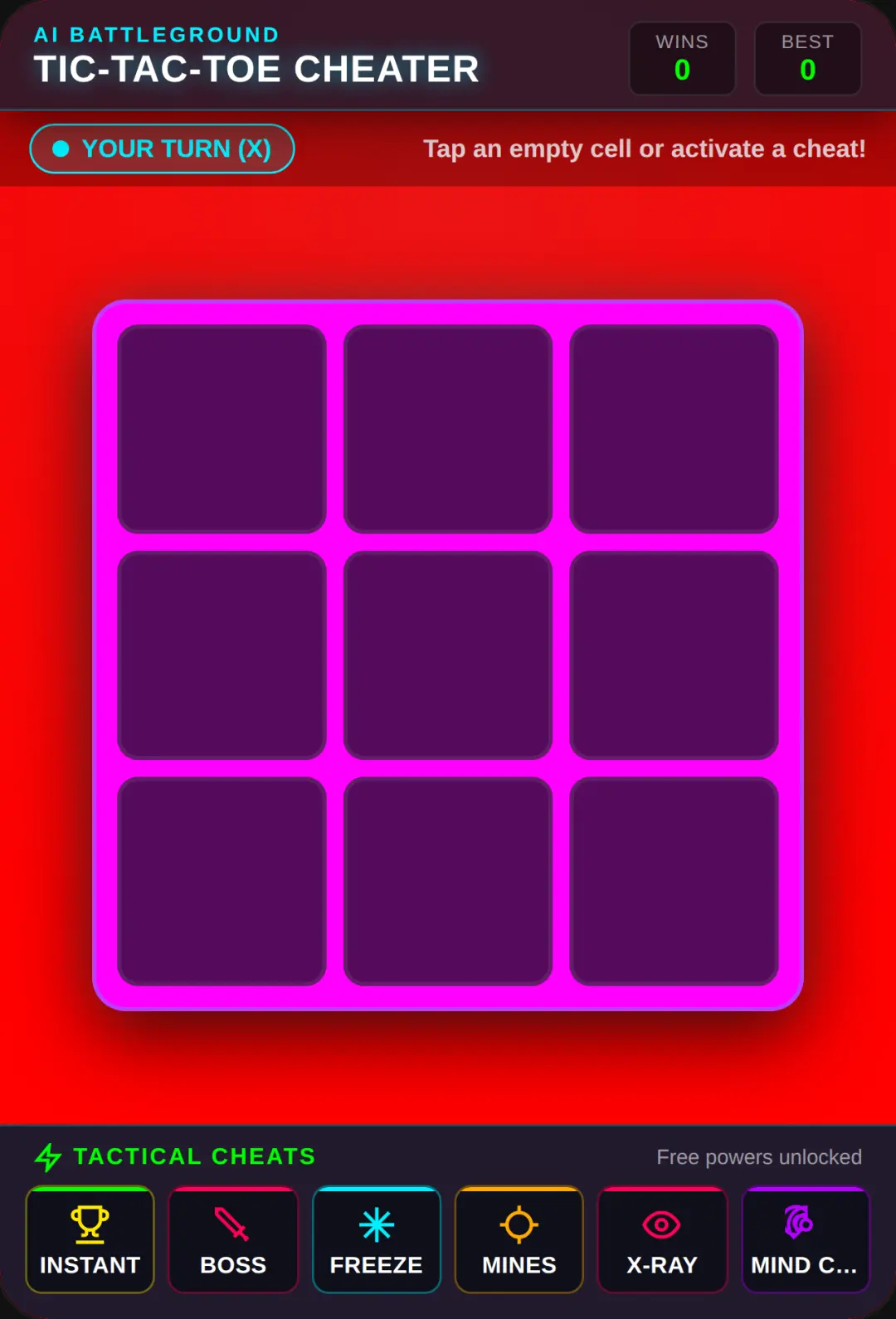 Cheater's Tic-Tac-Toe cover