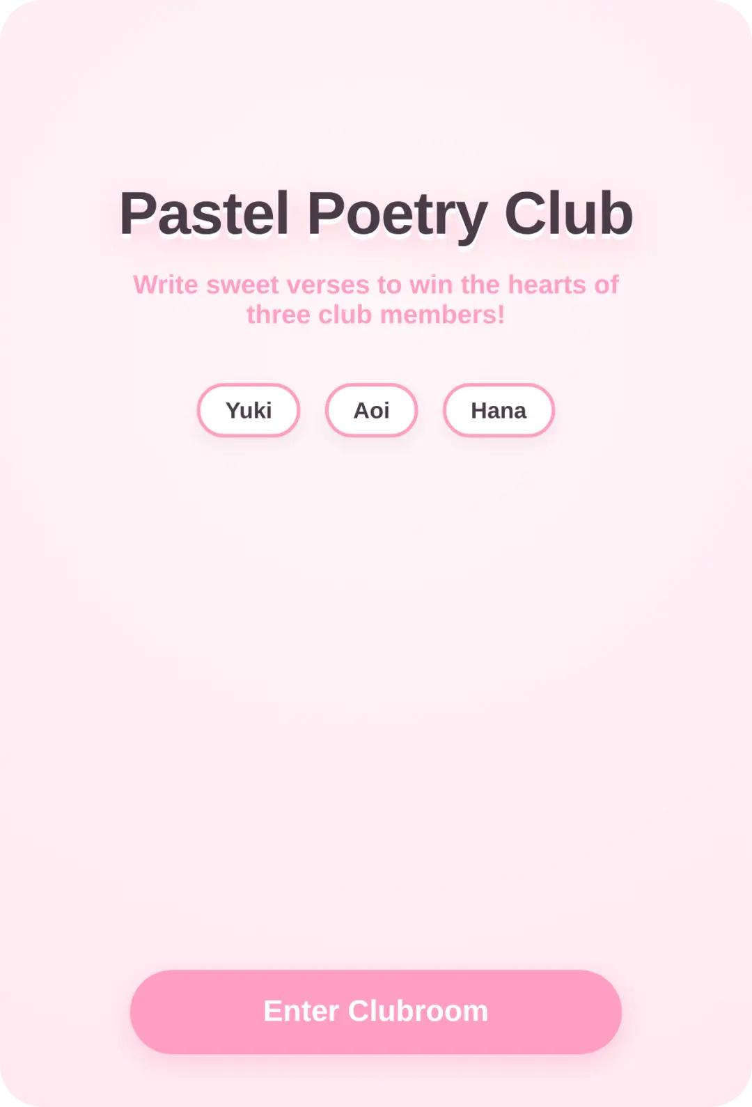 Pastel Poetry Club cover