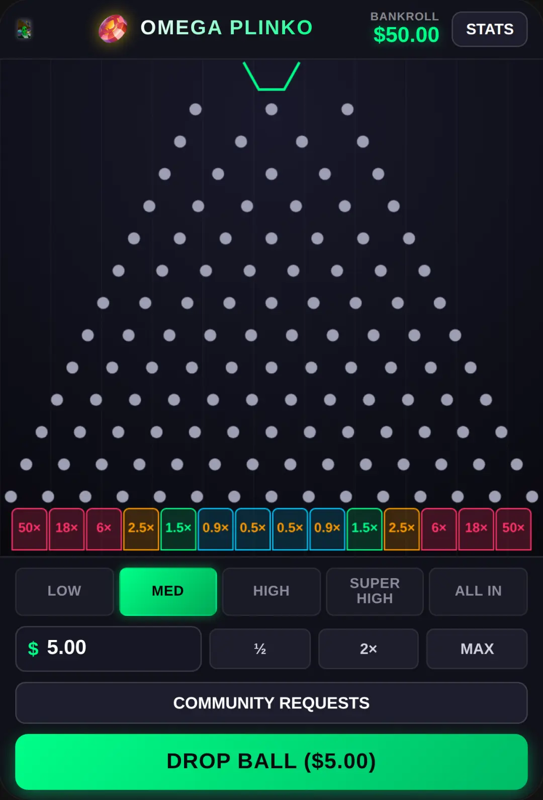 Omega Plinko cover