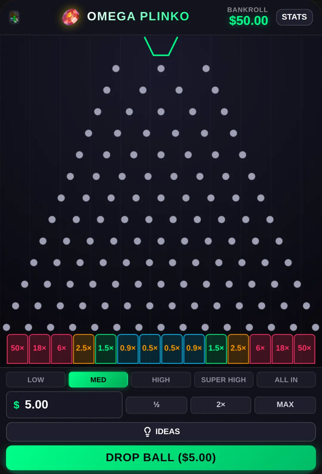 Omega Plinko cover