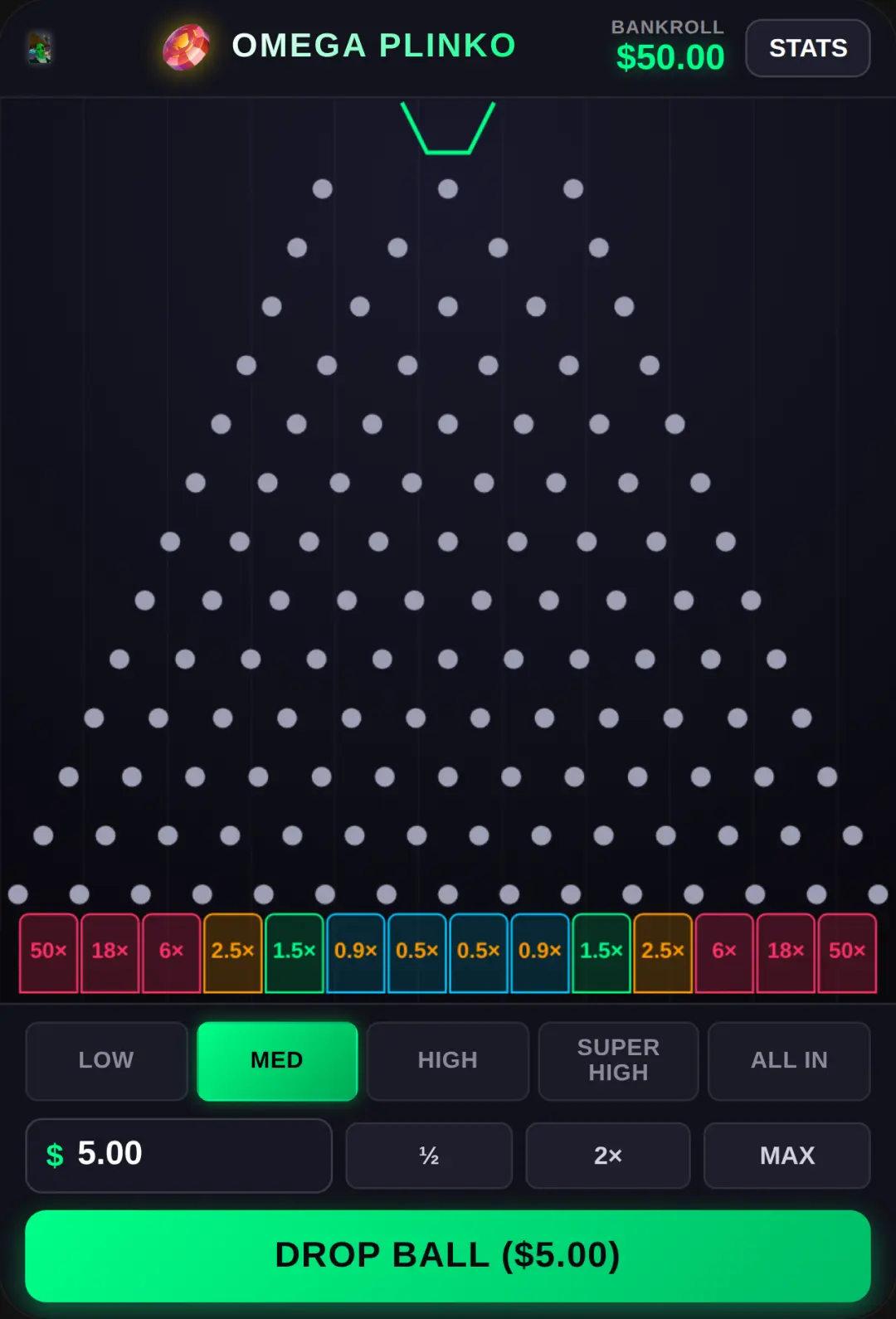 Omega Plinko cover