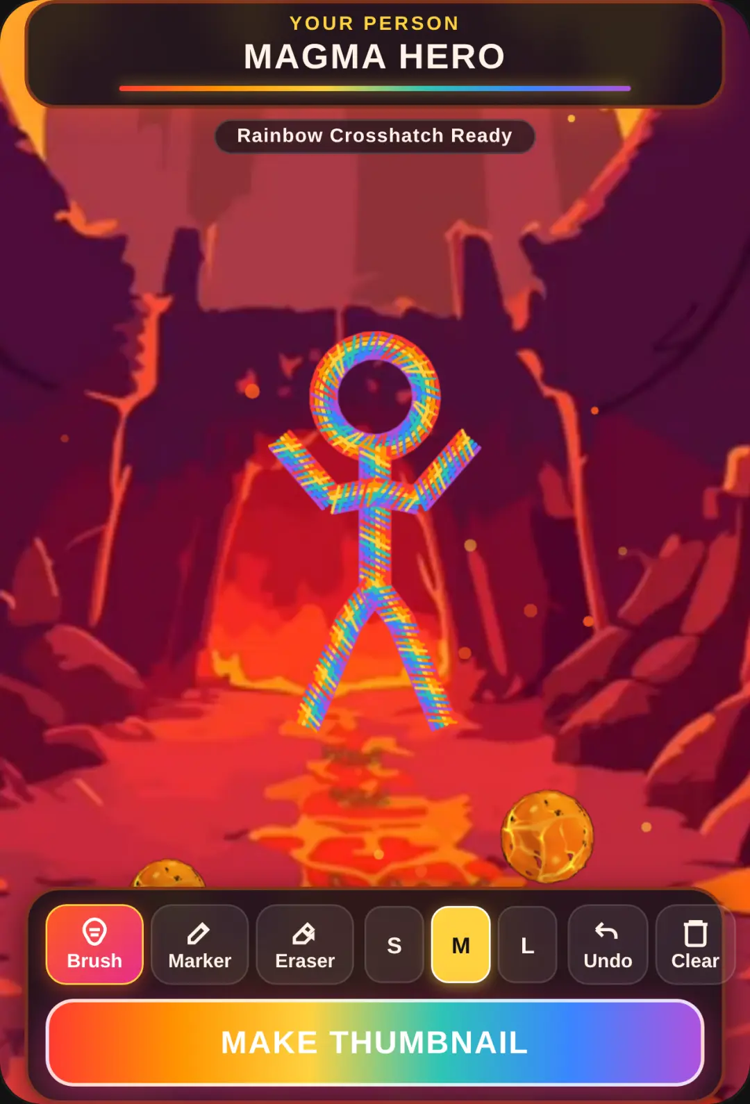 Rainbow Lava Person cover