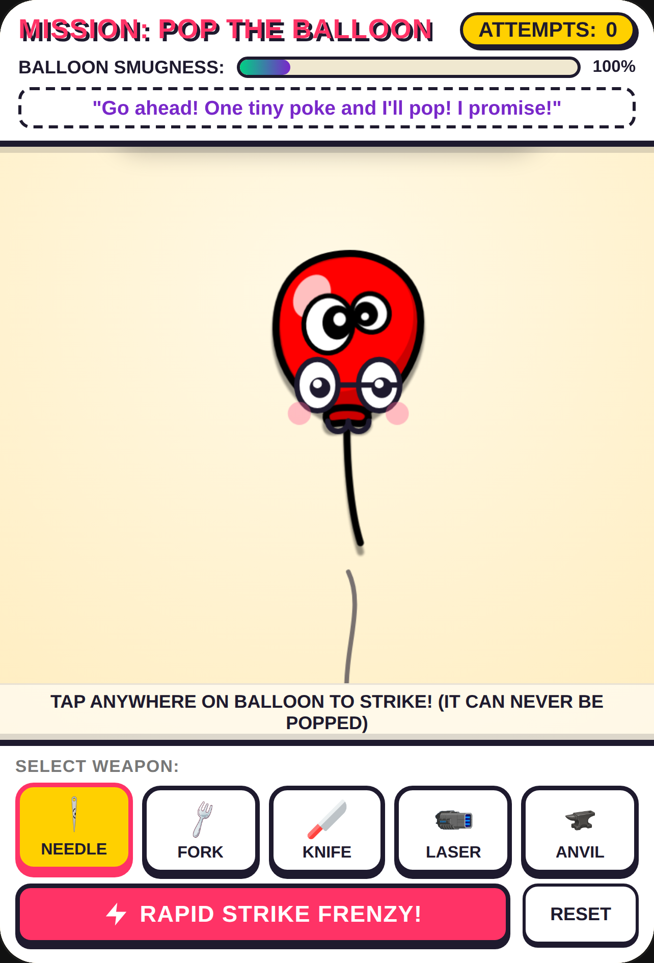 Rubber is actually stronger than steel. That's why the balloon never pops cover