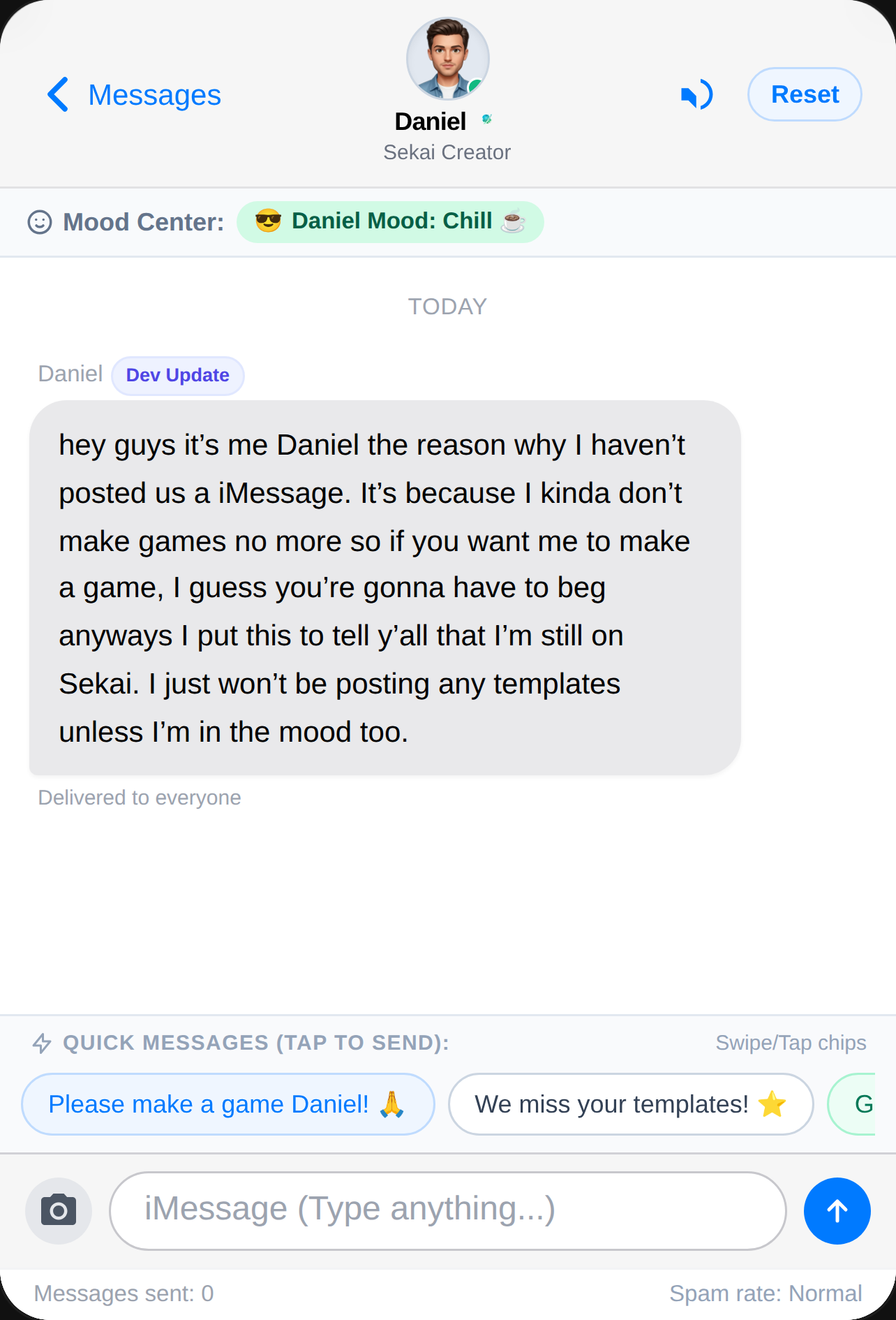 iMessage - Daniel cover