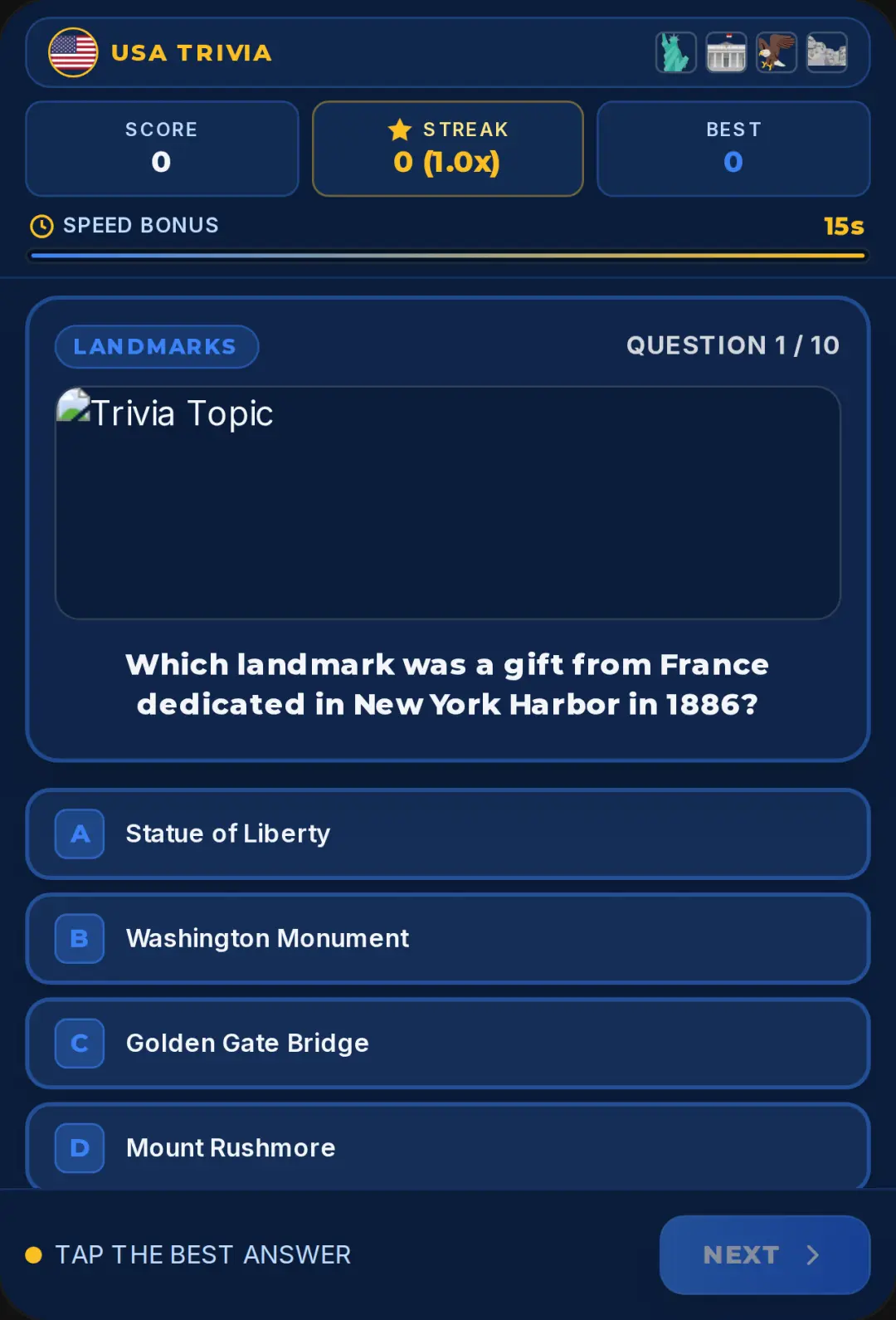 USA Trivia Championship cover
