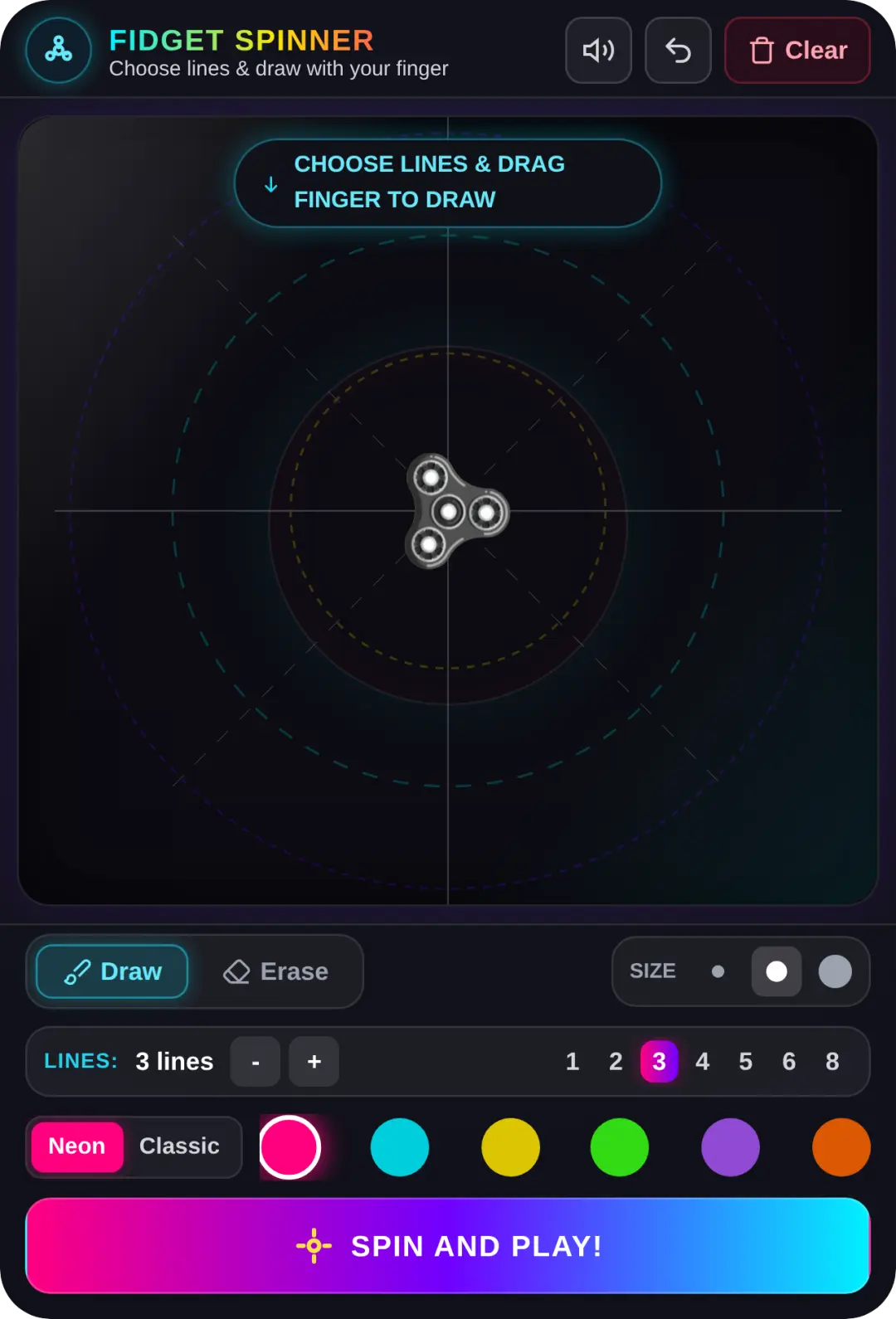 Neon Fidget Spinner Creator cover
