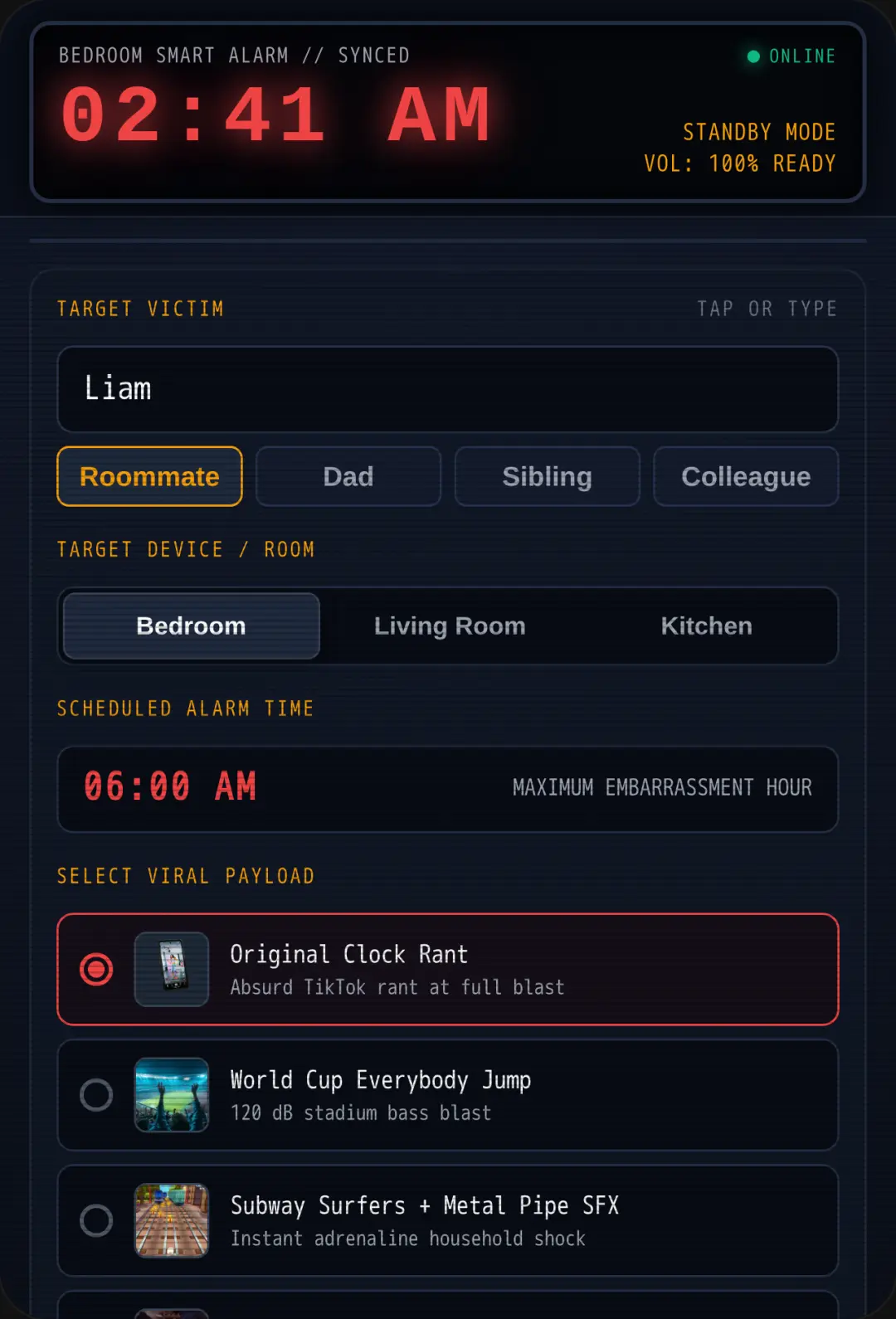Send to Clock // Brainrot Alarm Simulator cover