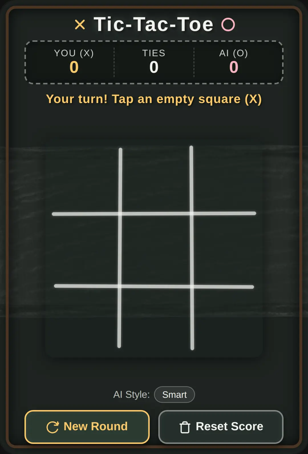 Chalkboard Tic-Tac-Toe cover