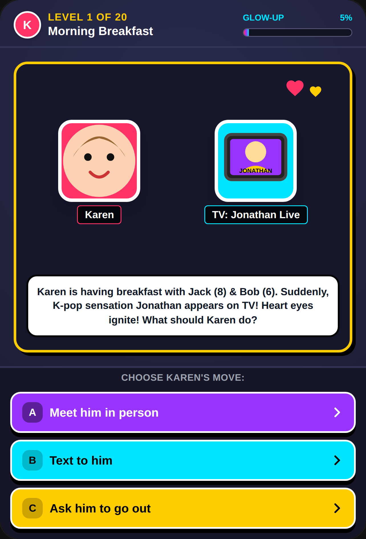 Help Karen cover