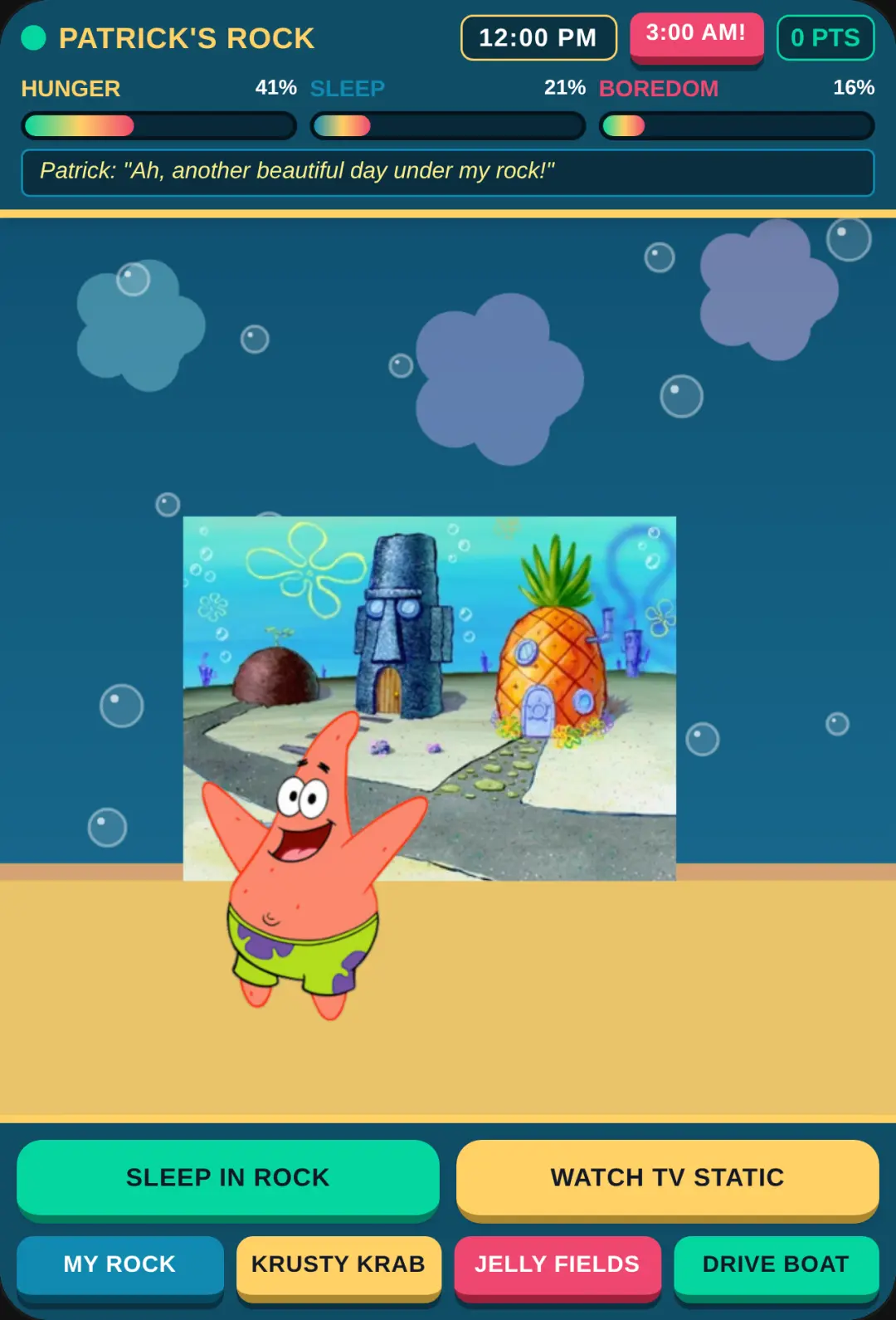 Patrick's Daily Life in Bikini Bottom cover