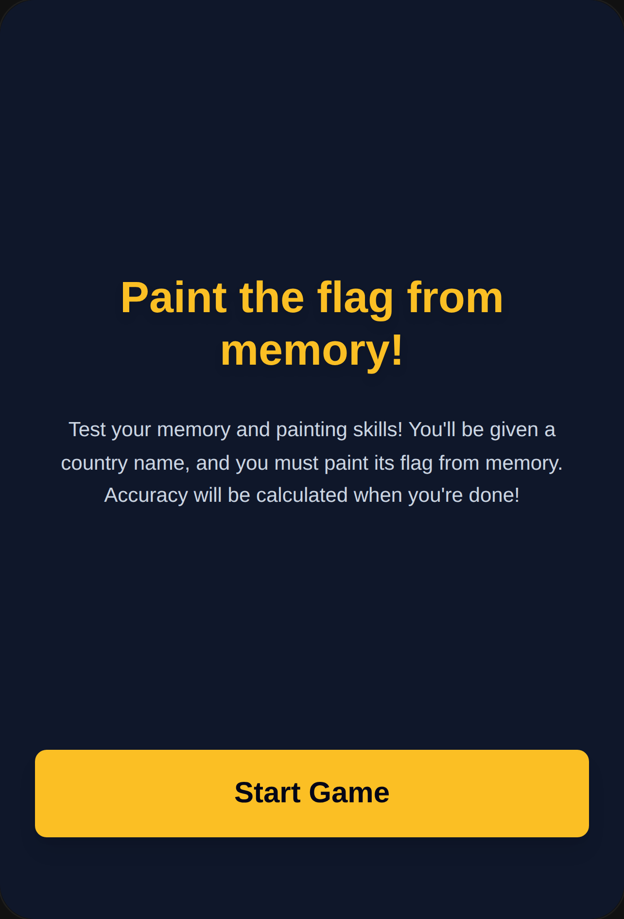 Paint the flag from memory! cover