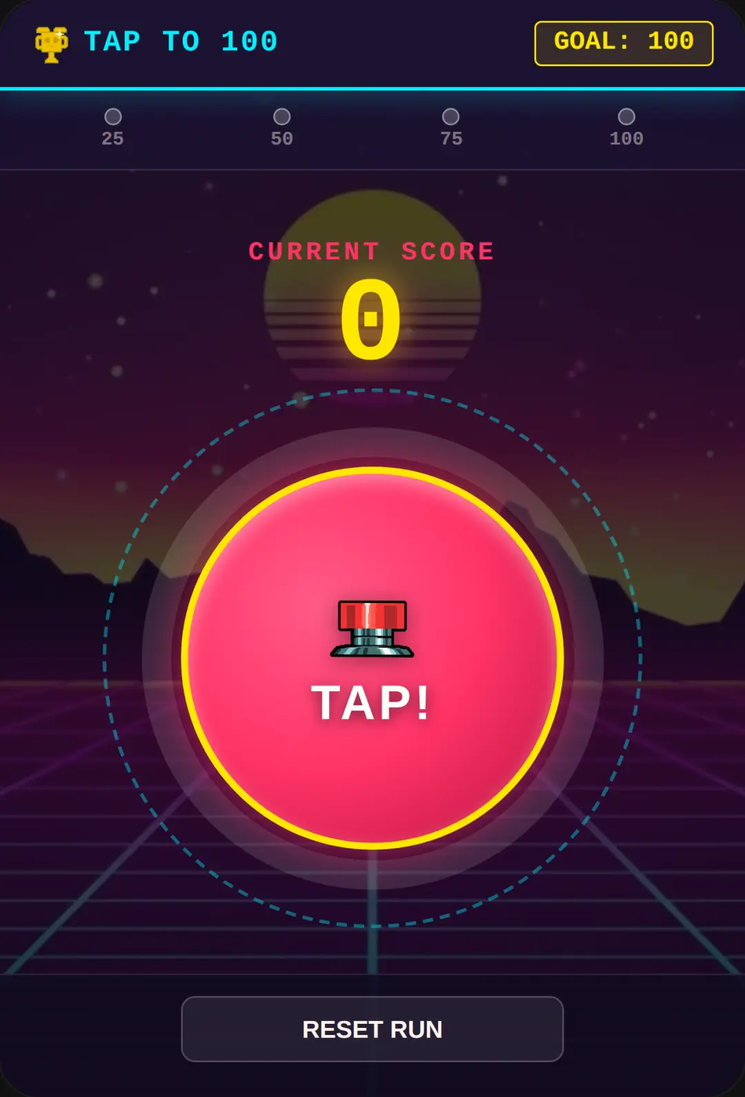 Tap to 100 cover