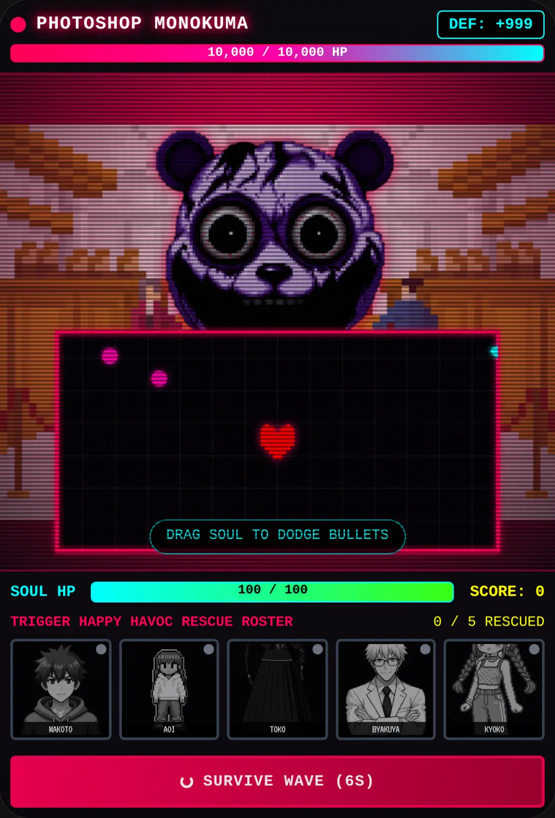 Photoshop Monokuma Nightmare Trial cover