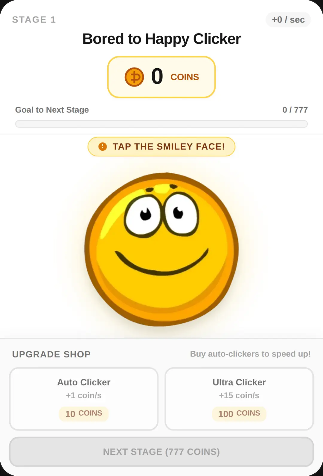 Bored to Happy Clicker cover