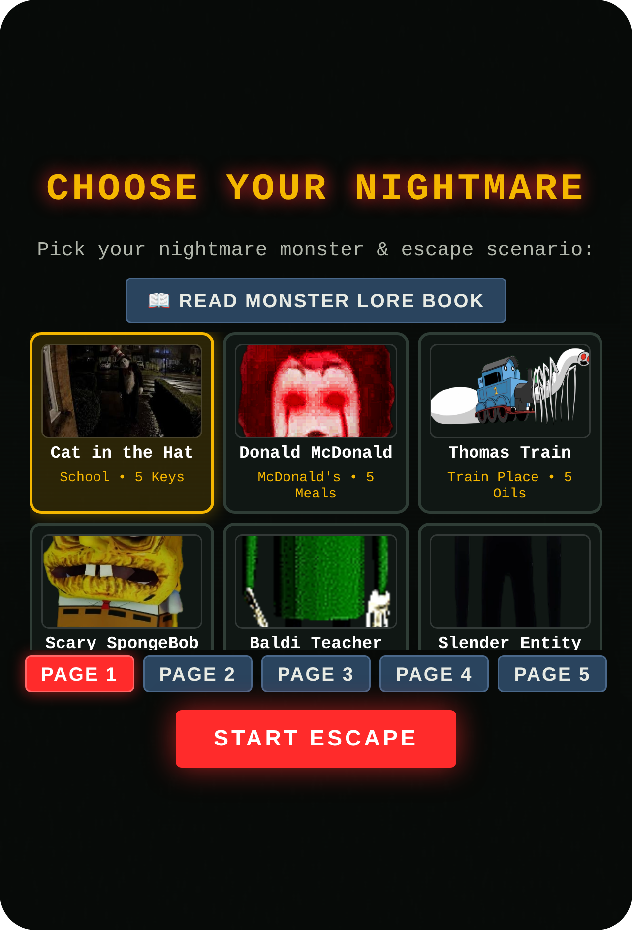NIGHTMARE ESCAPE - HORROR HALLS cover