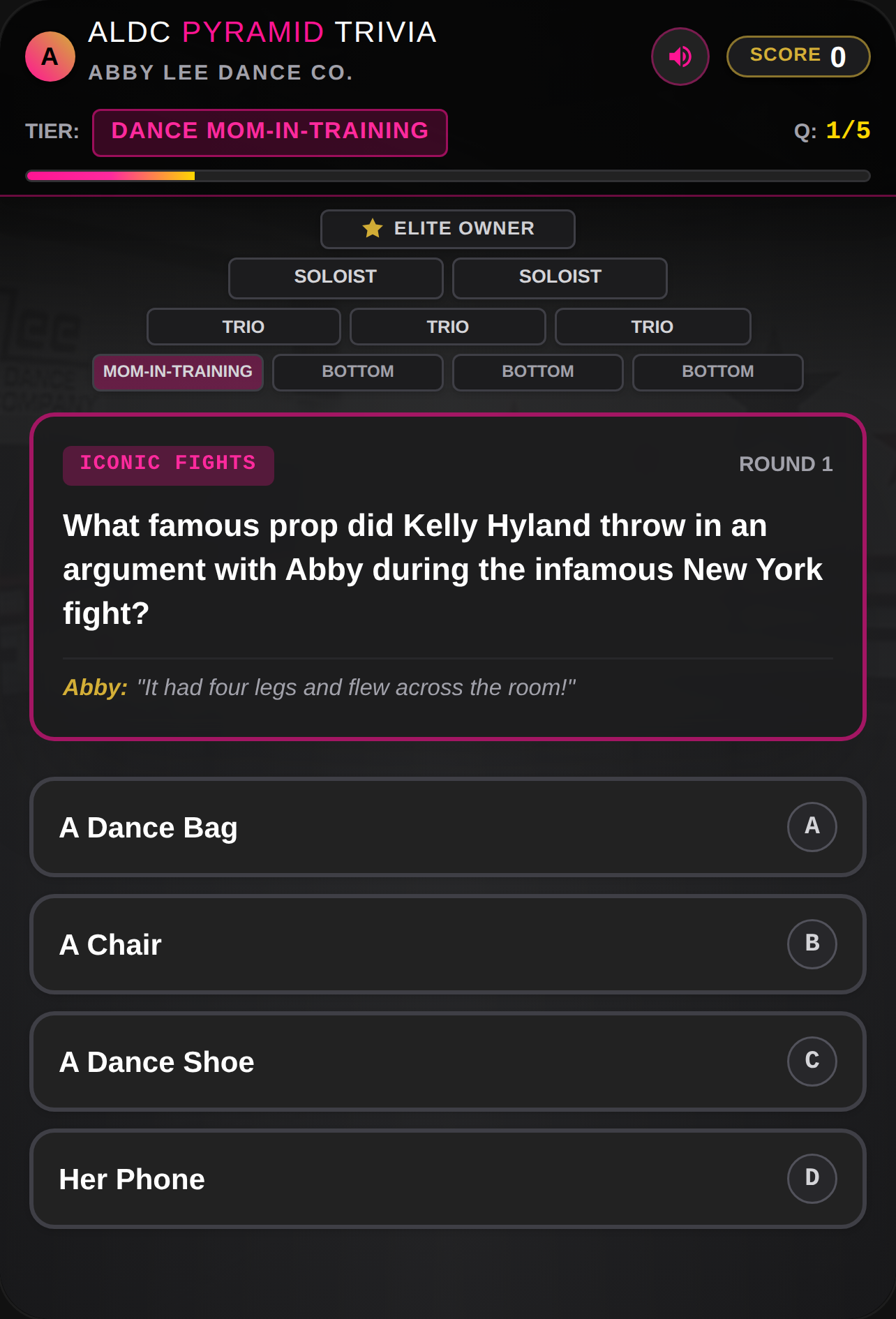ALDC Pyramid: Dance Moms Trivia cover