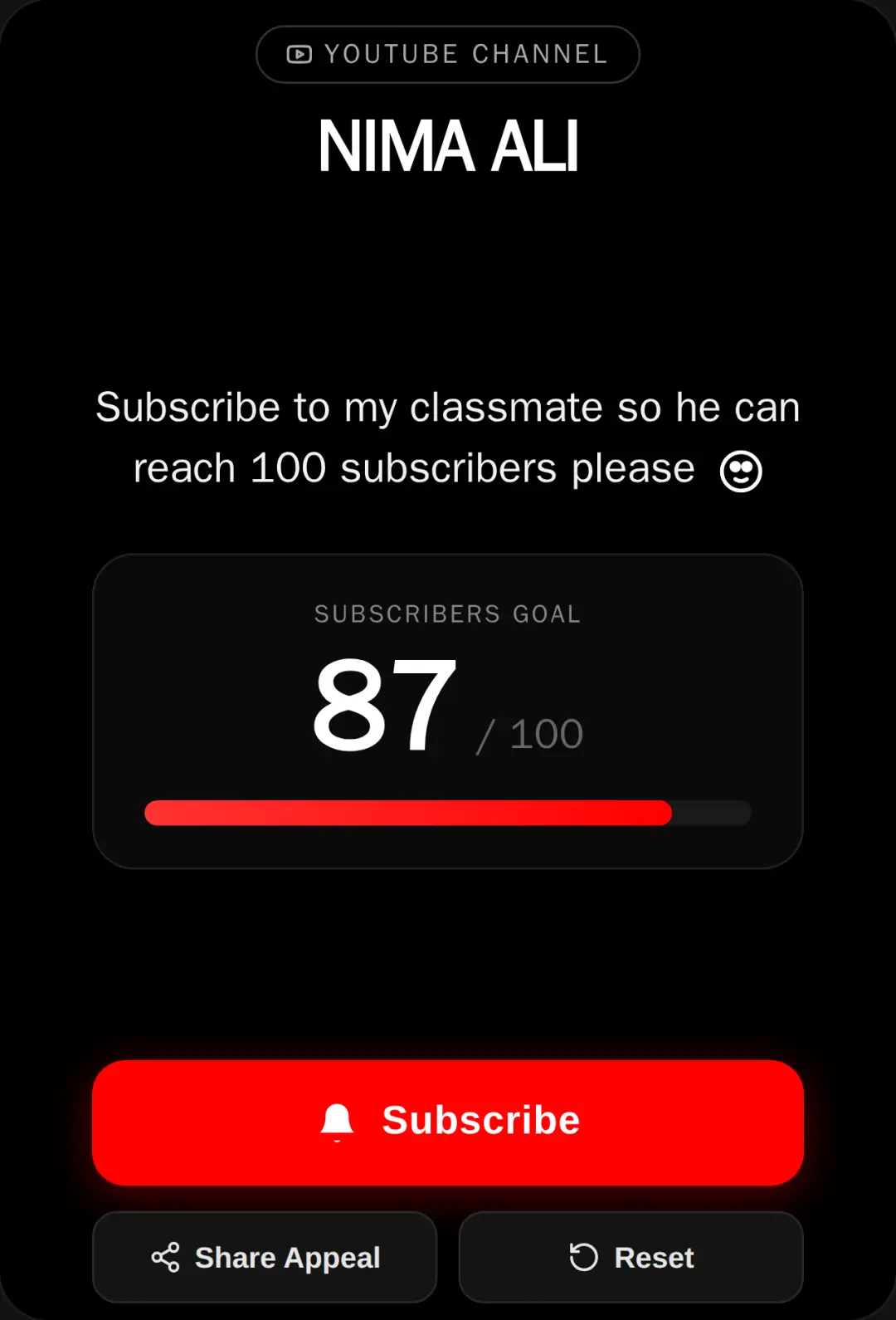 Subscribe to Nima Ali cover