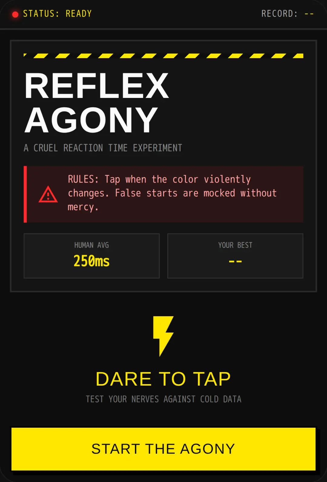 REFLEX AGONY cover