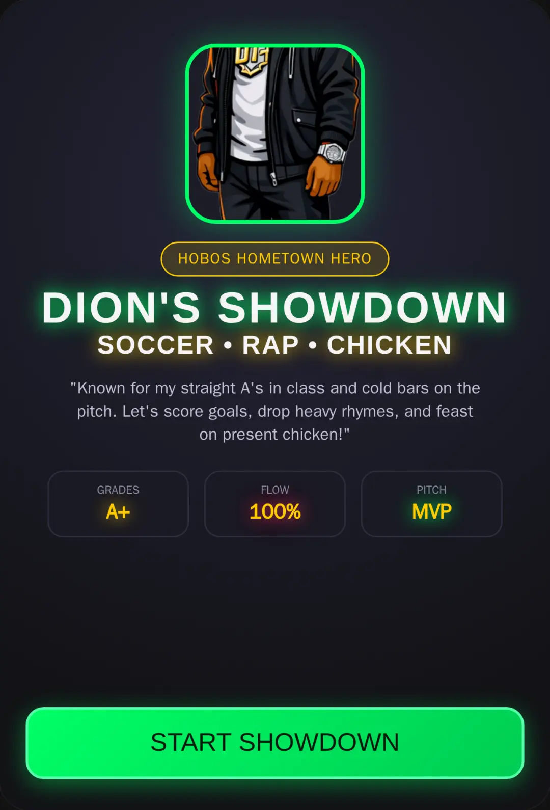 Dion's Soccer Rap Showdown cover