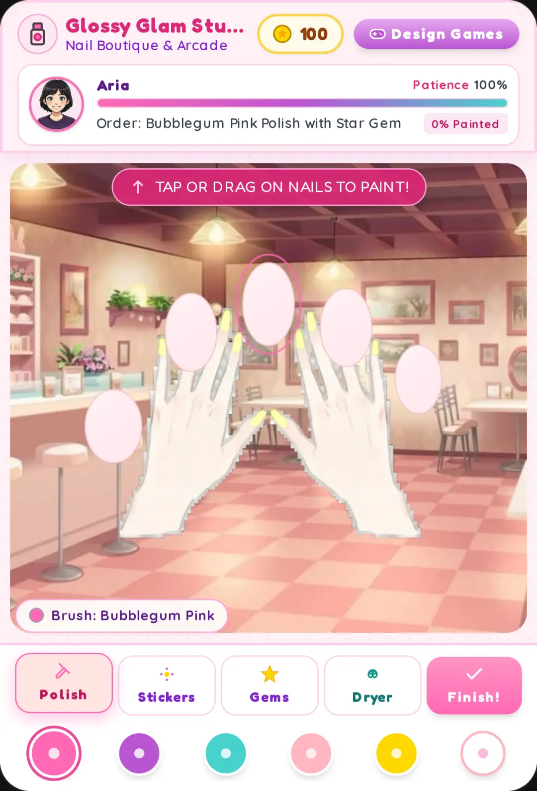 Glossy Glam Nail Studio & Game Maker cover